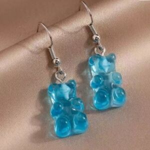 NWT Gummy Bear Earrings (Blue)